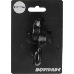 Novidade steigerbuis koppelstuk met haak zwart ø 21 mm