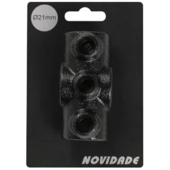 Novidade steigerbuis koppelstuk kruisstuk zwart ø 21 mm