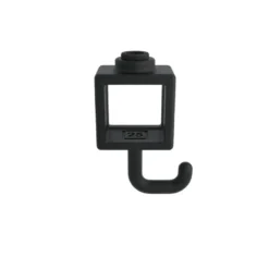 Novidade steigerbuis koppelstuk vierkant haak zwart ø 25 mm