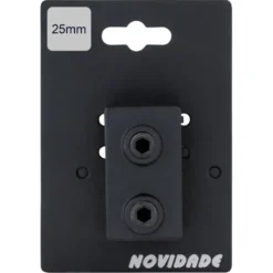 Novidade steigerbuis koppelstuk vierkant t-stuk zwart ø 25 mm