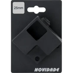 Novidade steigerbuis koppelstuk vierkant zwart ø 25 mm