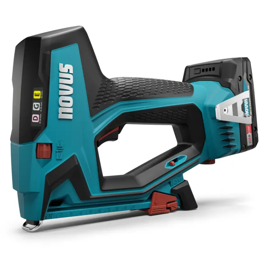 Novus 18V tacker J-551 systembox incl. 2.0Ah accu + oplader en draadnieten Online
