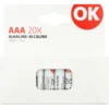 OK Batterij Alkaline AAA 20 stuks Hot