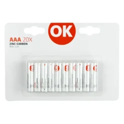 OK Batterij Zinc AAA 20 stuks Best