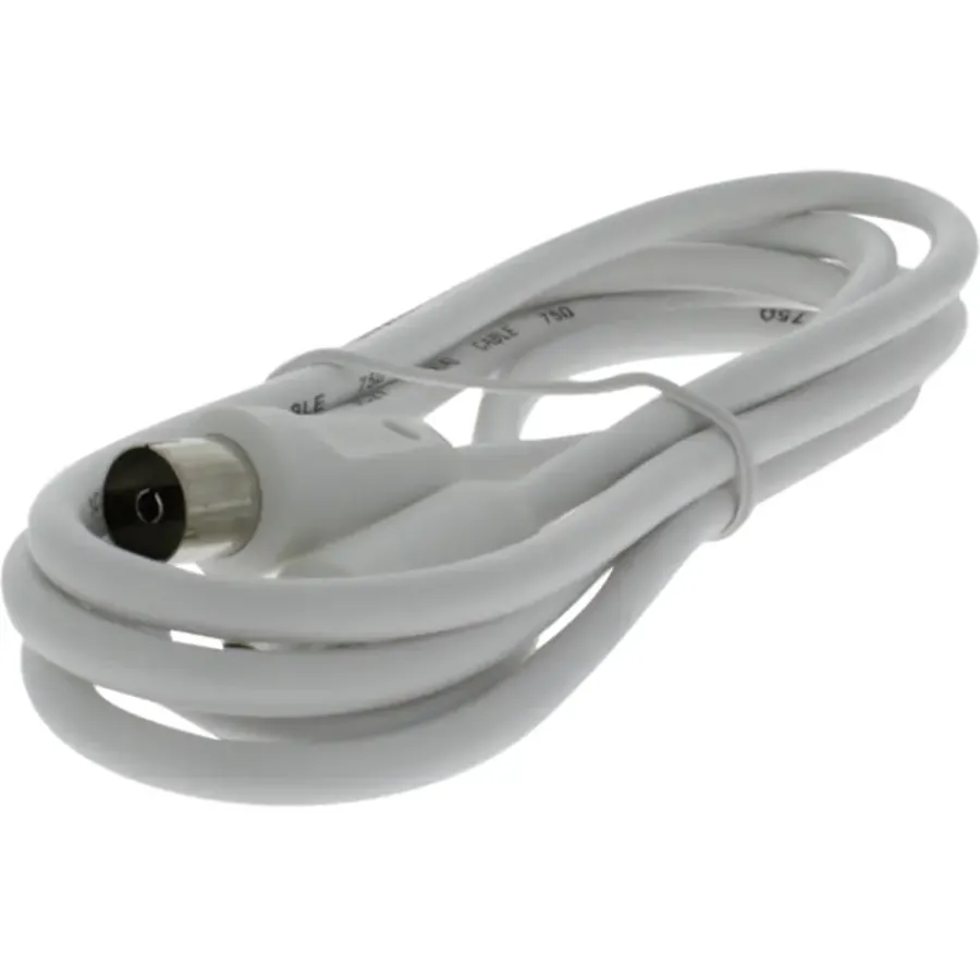 OK Coax Snoer 1,5 Meter Wit Outlet