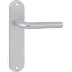 OK deurkruk set ovaal blind schild aluminium Online