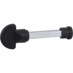 OK deurkrukset Ovaal kortschild WC 63/8mm aluminium zwart Hot