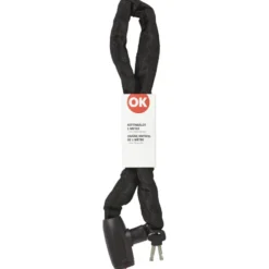 OK kettingslot met hangslot zwart 90 cm Clearance
