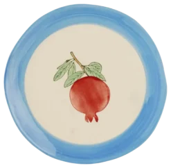 Ontbijtbord fruit blauw - h2xd20 cm