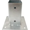 Paalhouder met plaat verzinkt 7 x 7 cm