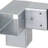 Geen Paalverbinder voor pergola hoekstuk 3-kants 7x7 cm gegalvaniseerd