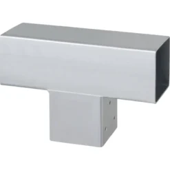 Geen Paalverbinder voor pergola T-verbindingsstuk 3-kants 9x9 cm gegalvaniseerd Hot