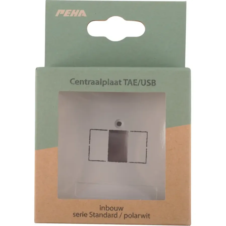 Peha Standard Afdekplaat USB wit Clearance
