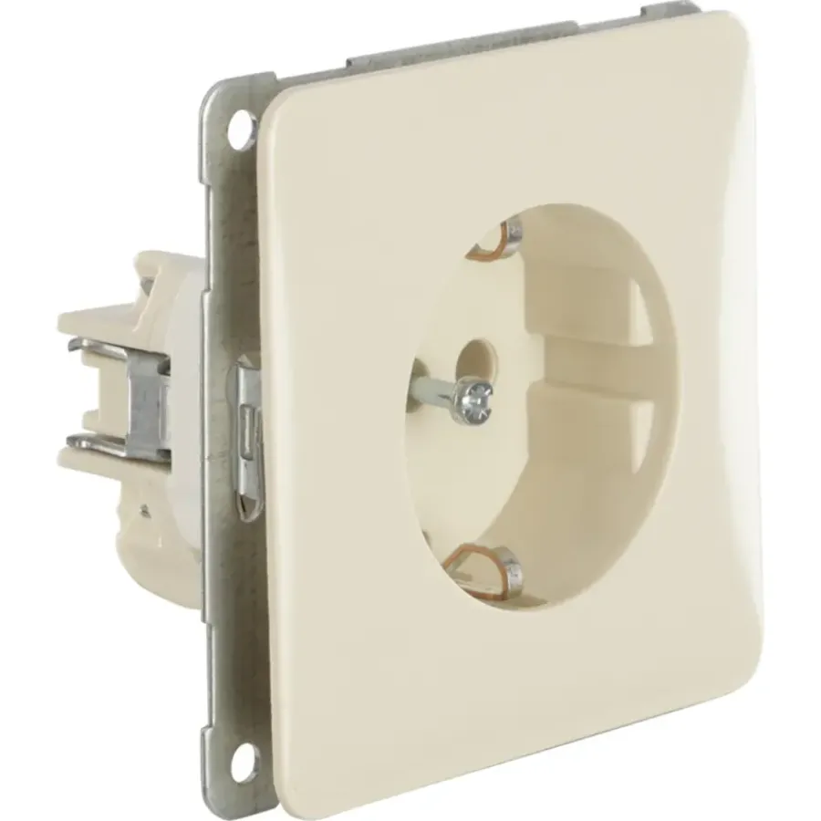 Peha Standard stopcontact geaard crème