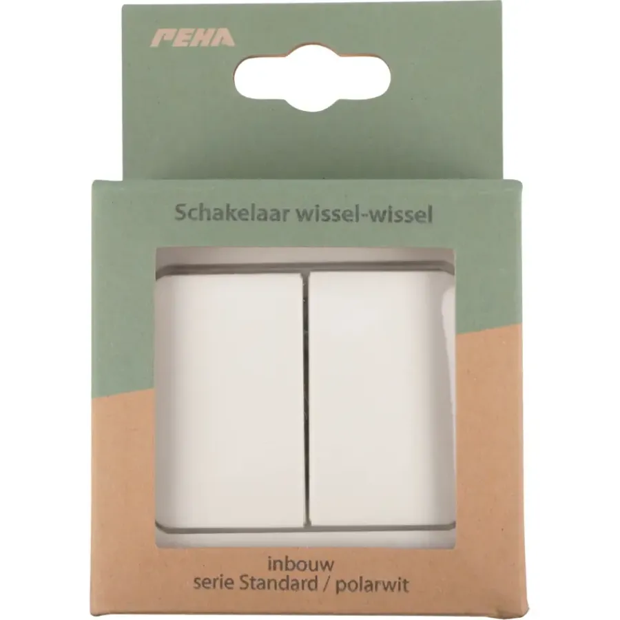 Peha Standard wissel-wisselschakelaar wit Best