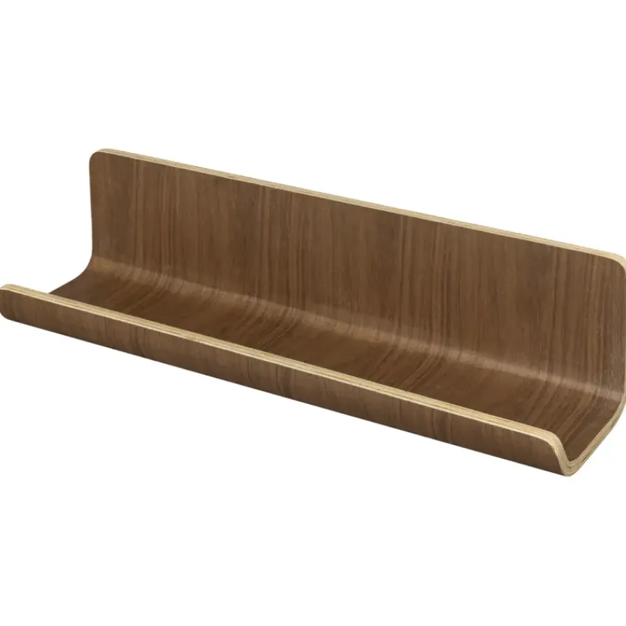 Pekodom dubbelgevouwen wandplank walnoot berken 14x60x12 cm (hxbxd) Sale
