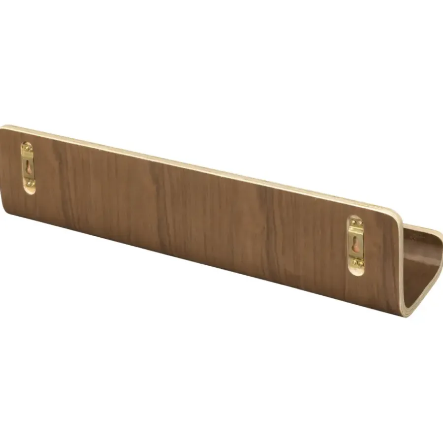 Pekodom dubbelgevouwen wandplank walnoot berken 14x60x12 cm (hxbxd) Sale