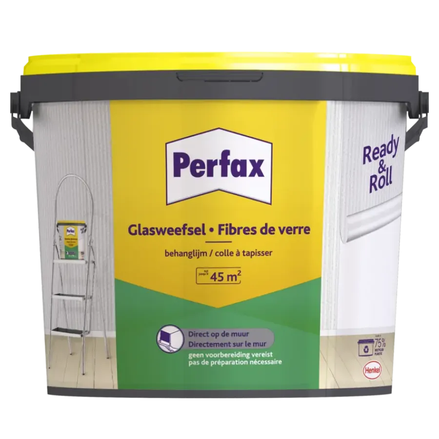 Perfax Ready & Roll behanglijm glasweefsel 9 kg Clearance