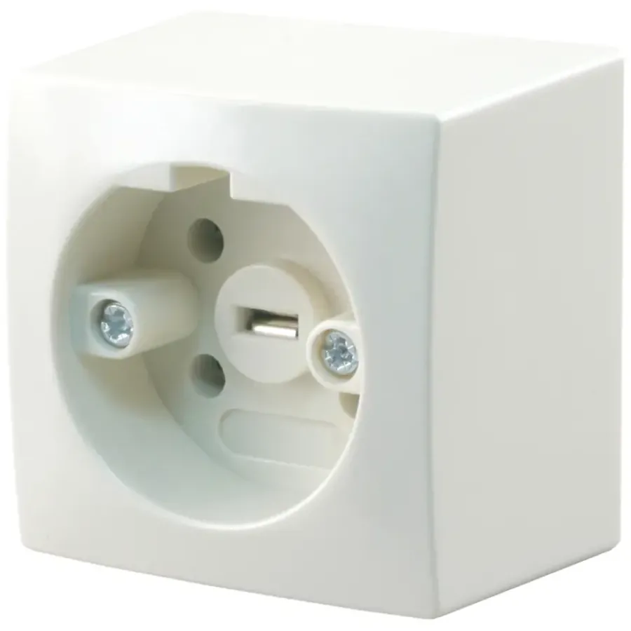 PERILEX Wandcontactdoos Opbouw Crème Outlet