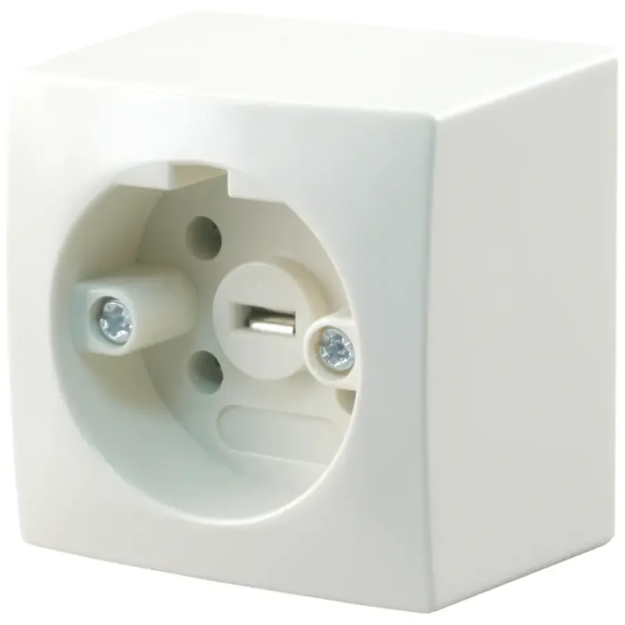 PERILEX Wandcontactdoos Opbouw Crème Outlet