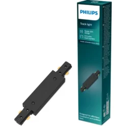 Philips EasyLink dubbelzijdige stroomaansluiting railverlichting zwart New