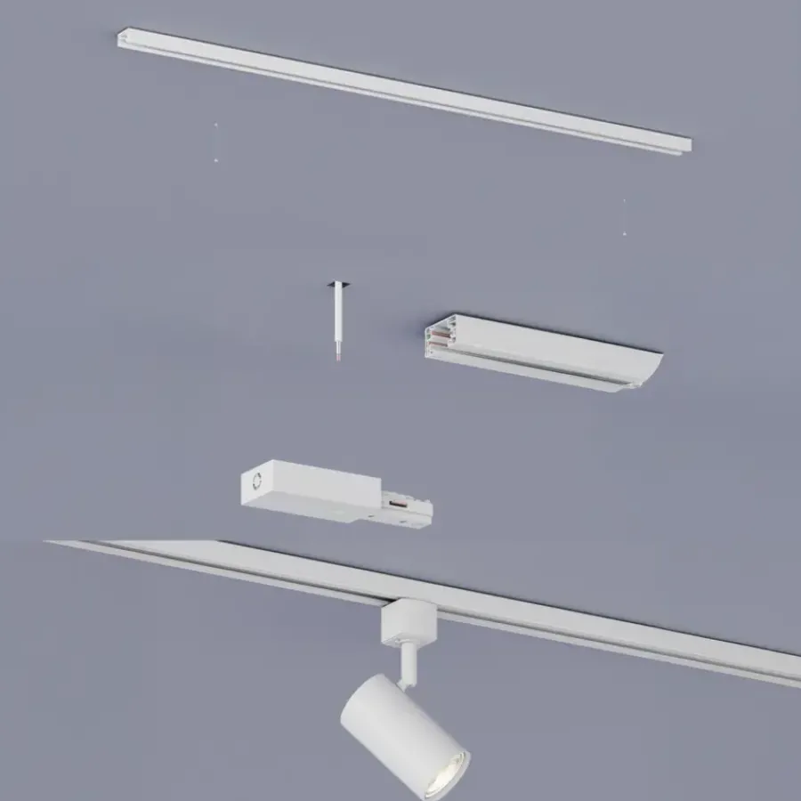 Philips EasyLink dubbelzijdige stroomaansluiting railverlichting wit New