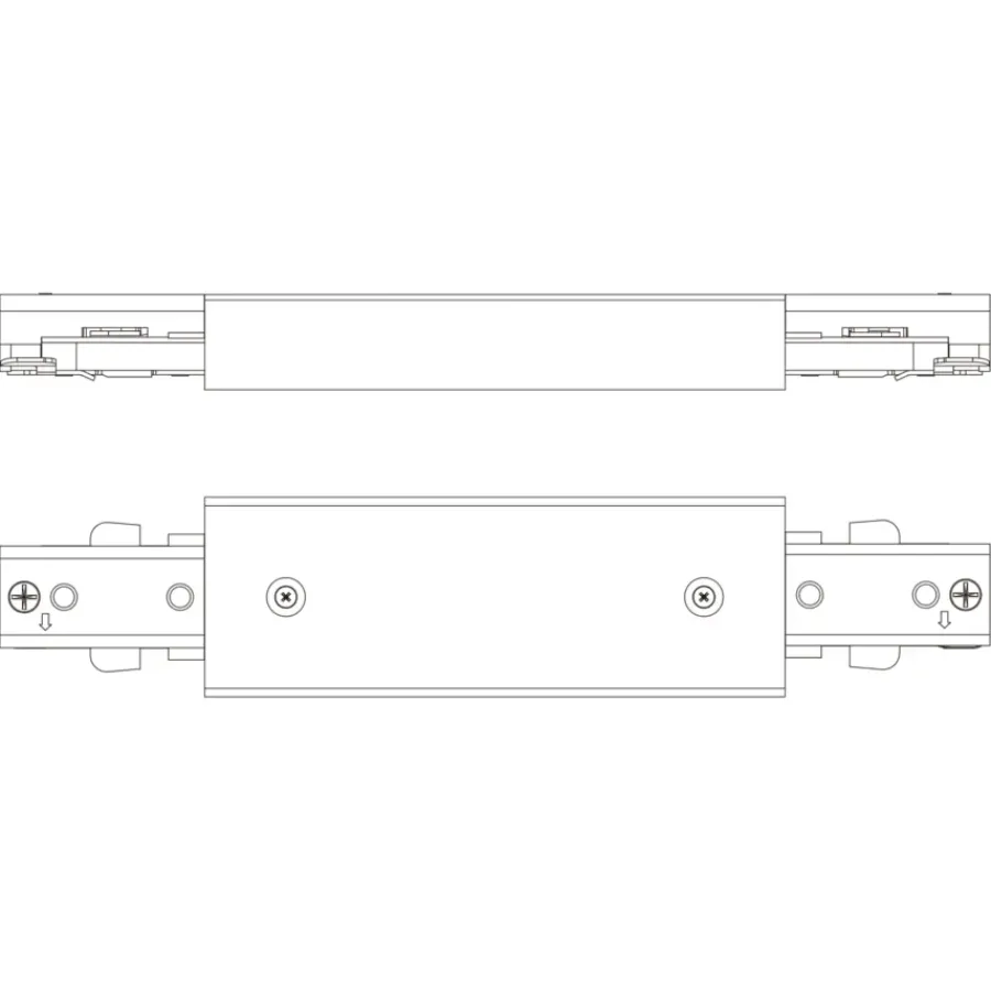 Philips EasyLink dubbelzijdige stroomaansluiting railverlichting wit New
