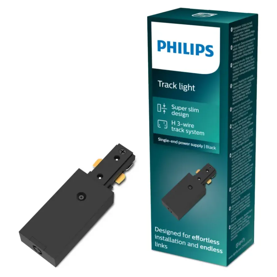 Philips EasyLink enkelzijdige stroomaansluiting railverlichting zwart Clearance