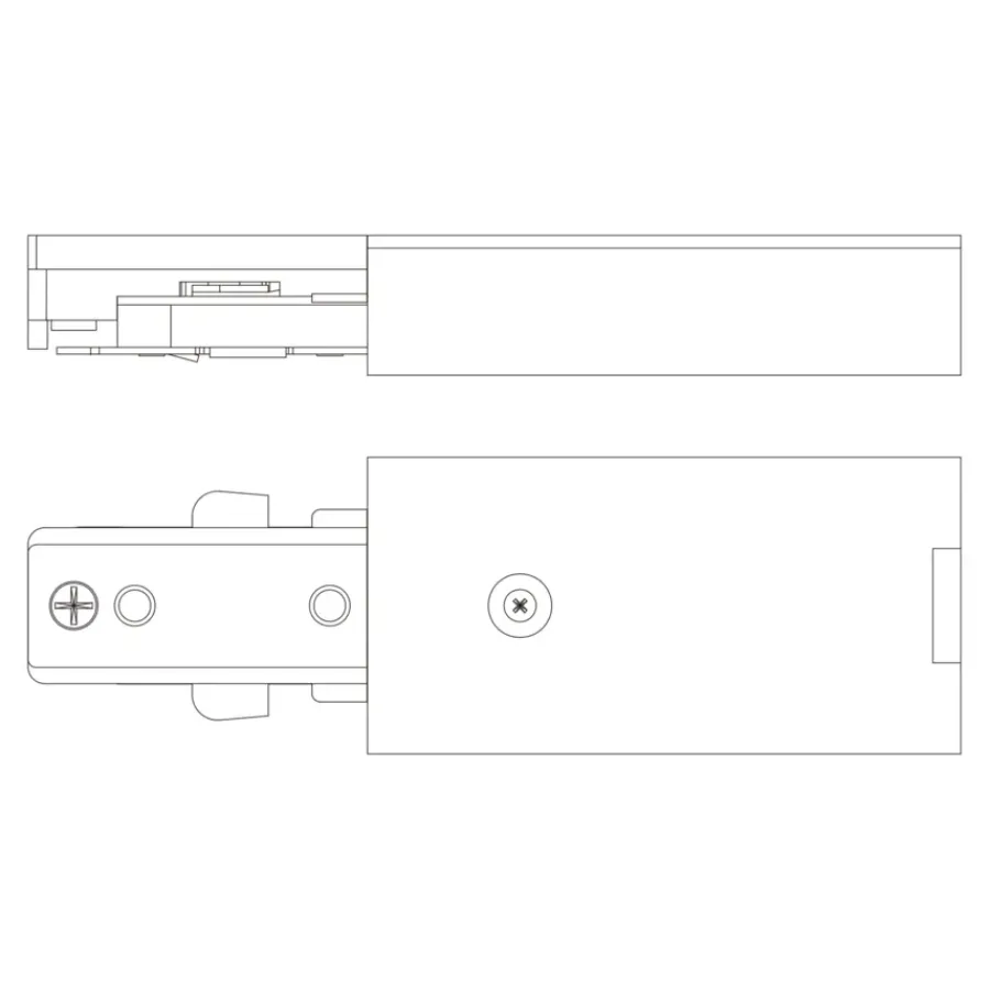 Philips EasyLink enkelzijdige stroomaansluiting railverlichting zwart Clearance