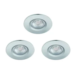 Philips inbouwspots Dive chroom set van 3