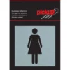 Pickup Alu deurbordje dames 80x80 mm