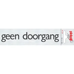 Pickup Alu deurbordje geen doorgang 165x44 mm