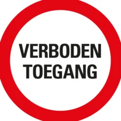 Pickup bordje verboden toegang 300 mm
