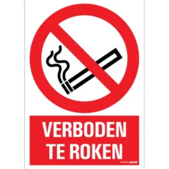 Pickup bord verboden te roken 23x33 cm