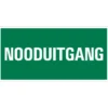 Pickup bord vluchtweg nooduitgang 15x30 cm