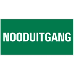 Pickup bord vluchtweg nooduitgang 15x30 cm
