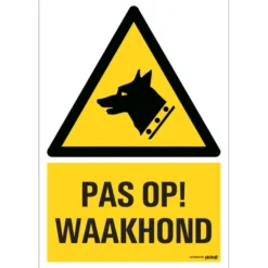 Pickup pas op waakhond 23x33 cm