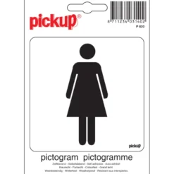 Pickup pictogram Dames 10x10 cm