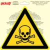 Pickup pictogram giftige stoffen 20 cm