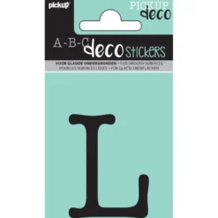 Pickup plakletter L Maud zwart 60 mm