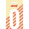 Pickup plakletter O wit mat 90 mm