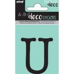 Pickup plakletter U Maud zwart 60 mm