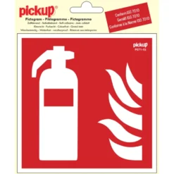 Pickup sticker brandblusser 15x15 cm