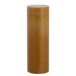 Pilaar kaars donkerbruin- h20xd6,8cm