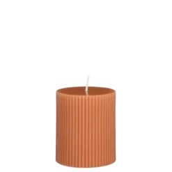 Pilaar kaars roze - h8xd7cm