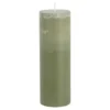 Pilaar kaars stearine donkergroen - h20xd6,8cm