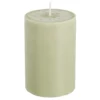 Pilaar kaars stearine lichtgroen - h10xd6,8cm