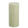 Pilaar kaars stearine lichtgroen - h15xd6,8cm