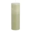 Pilaar kaars stearine lichtgroen - h20xd6,8cm
