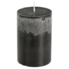 Pilaar kaars stearine zwart - h10xd6,8cm